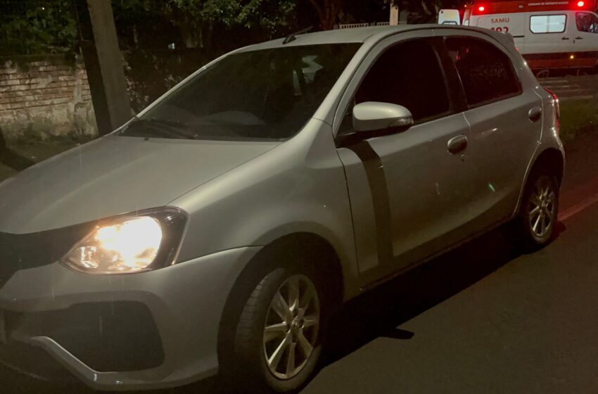  Colisão entre carro e moto é registrada no Bairro Cristo Rei