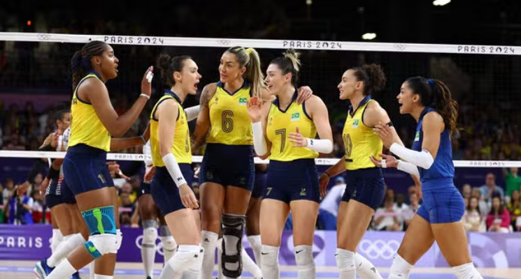  Brasil atropela República Dominicana e conquista vaga nas semifinais do voleibol das Olimpíadas