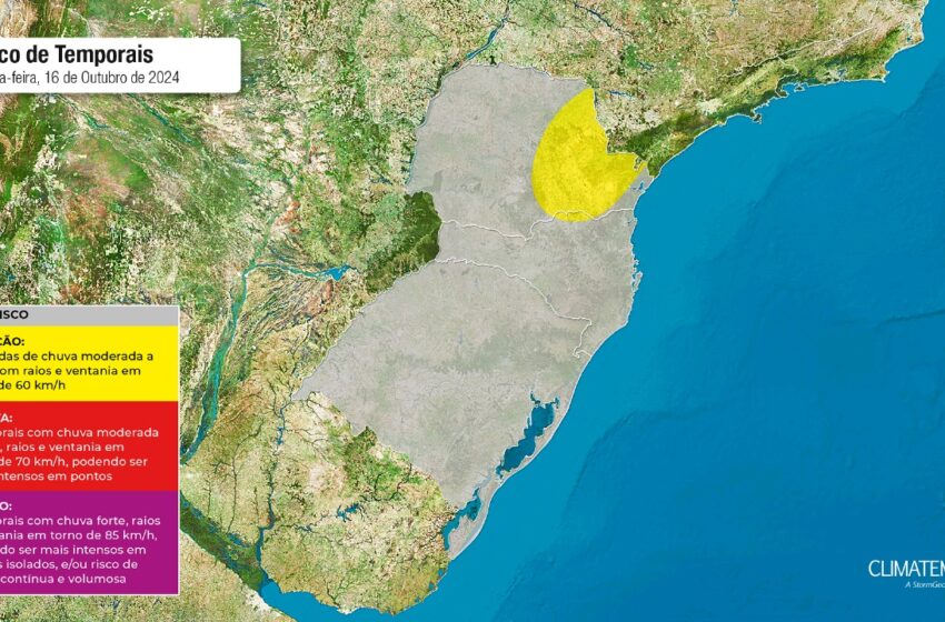  Frente fria e rajadas de vento de 70 km/h atingem o Paraná; confira onde