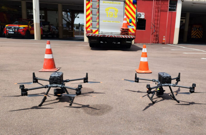  Corpo de Bombeiros terá drones com câmera termal e alto-falante em ação no Litoral do Paraná