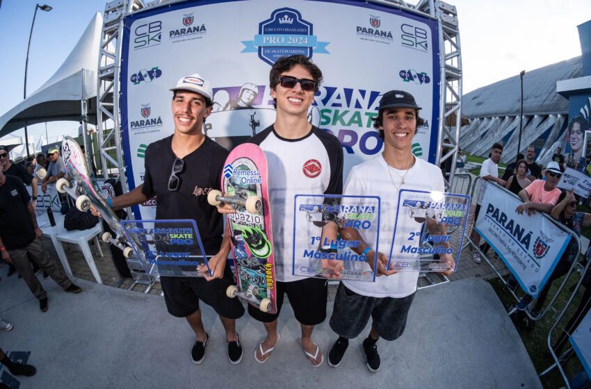  Atleta apoiado pelo Paraná vence a segunda etapa do circuito brasileiro skate